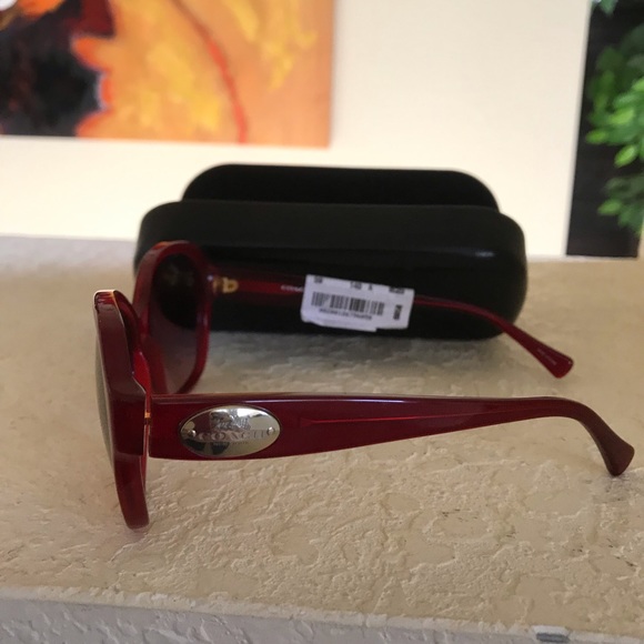 Coach Burgundy Sunglasses - Picture 1 of 5
